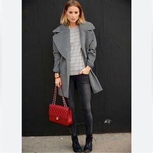 Annie Bing wool blend grey coat, size XS